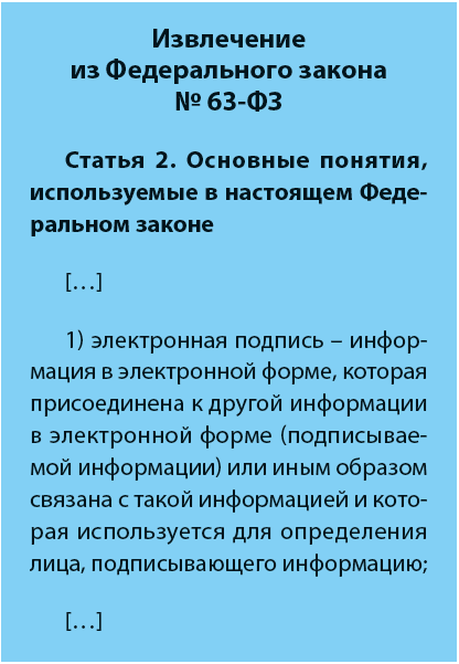 Какие виды электронной подписи определены федеральным законом об электронной подписи